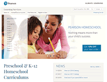 Tablet Screenshot of pearsonhomeschool.com